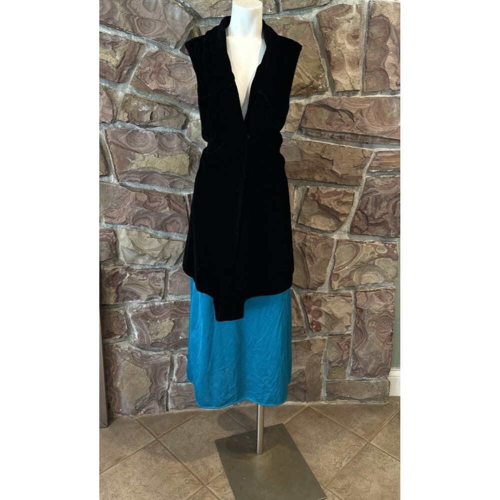 VGE OF CALIFORNIA Cardigan JACKET M Black Witchy Whimsigoth Glam Asymmetrical